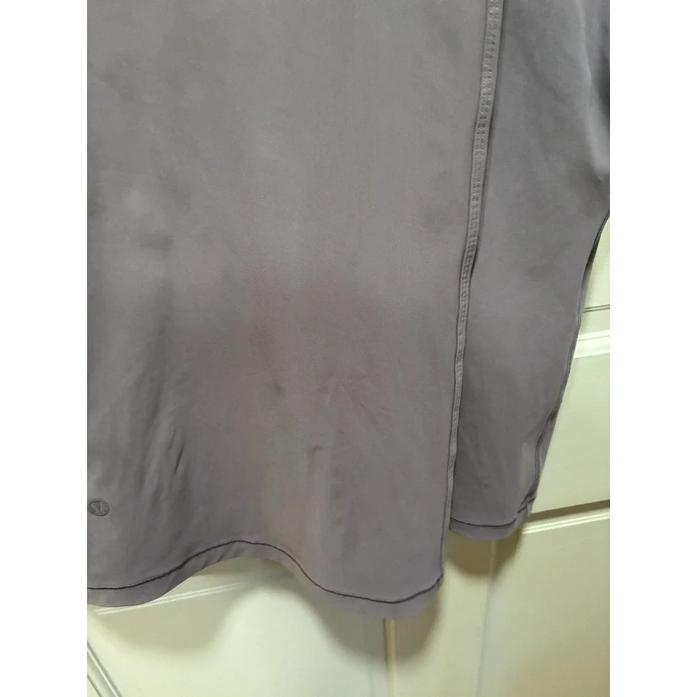 Lululemon Women Size 8 Early Morning Dress Graphite Purple Athletic Activewear